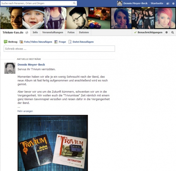 Kleines Gewinnspiel bei Facebook